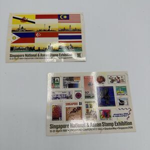 Postcards 1986 Singapore National & ASEAN Stamp Exhibition Commemorative‎ Card